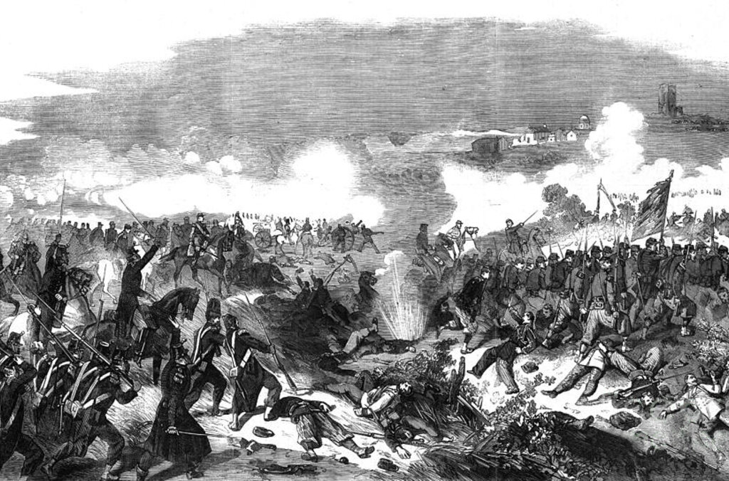 The Battle of Solferino engraving