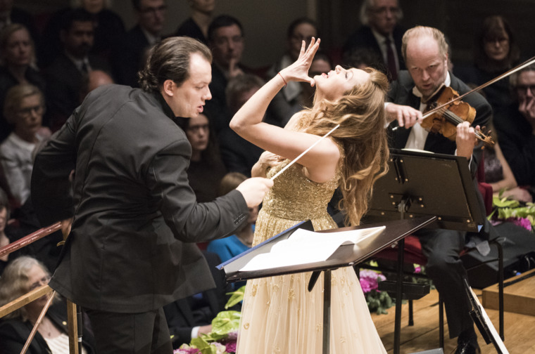 Conductor Andris Nelsons and soloist Kristine Opolais