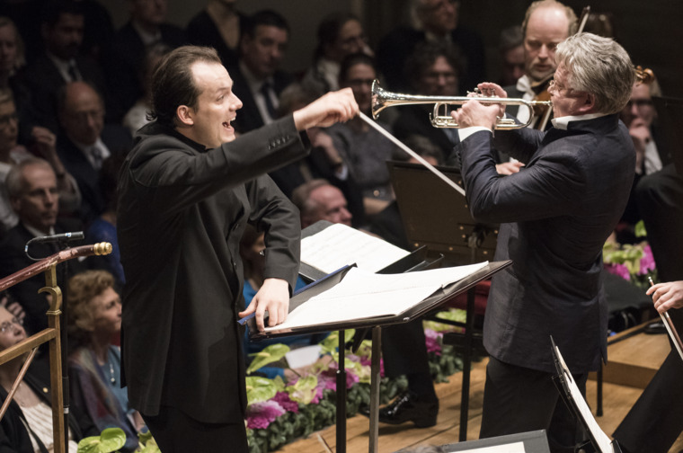 Conductor Andris Nelsons and Håkan Hardenberger, trumpet