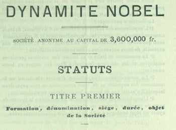 Statutes of Dynamite Nobel