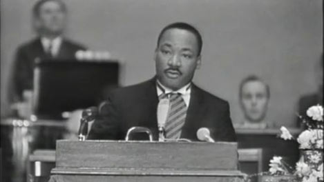 Martin Luther King Jr. deliver his acceptance speech
