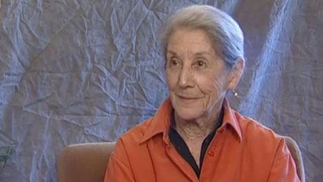 Nadine Gordimer during the interview with Nobelprize.org.