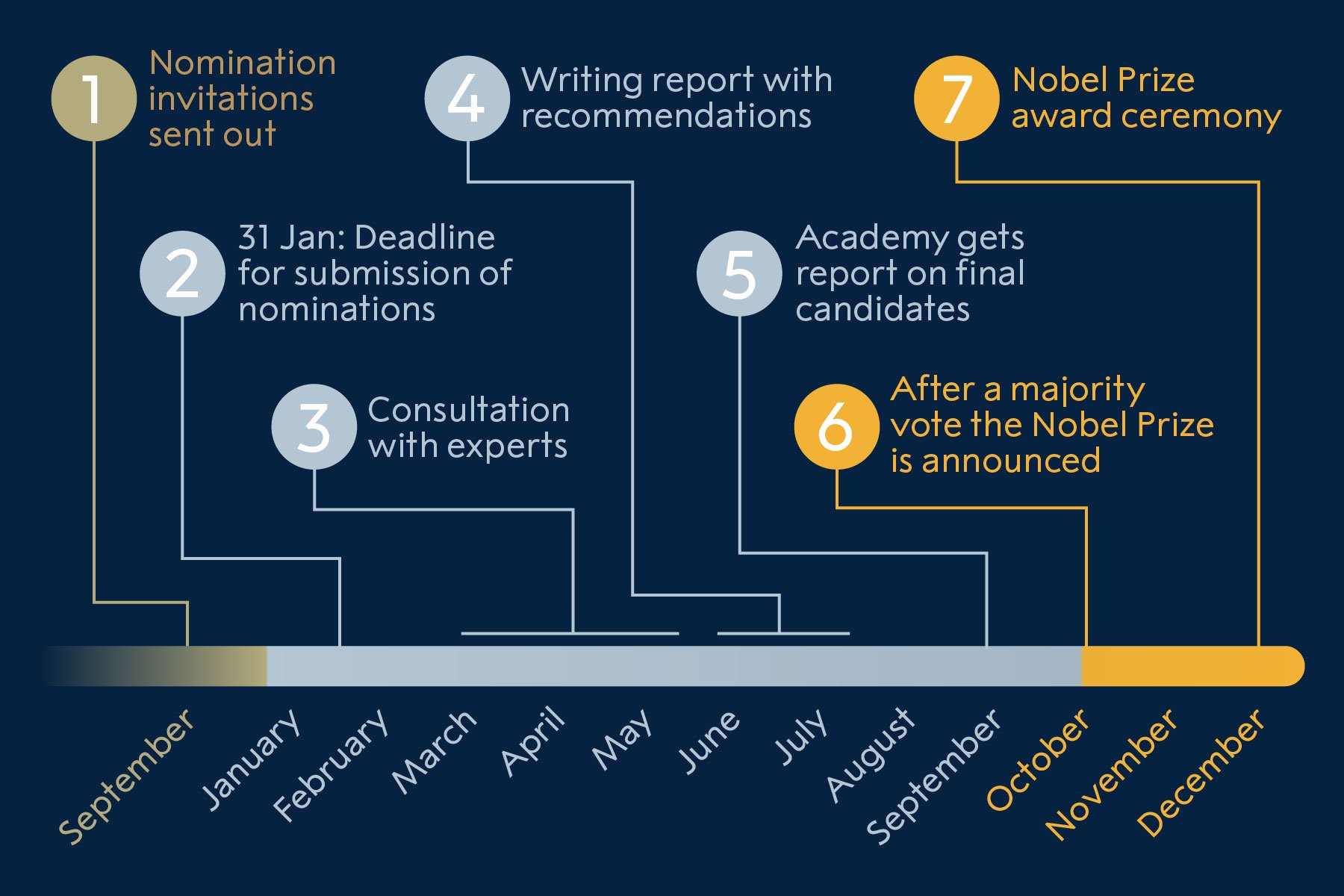 The nomination process for Nobel Laureates in Physics